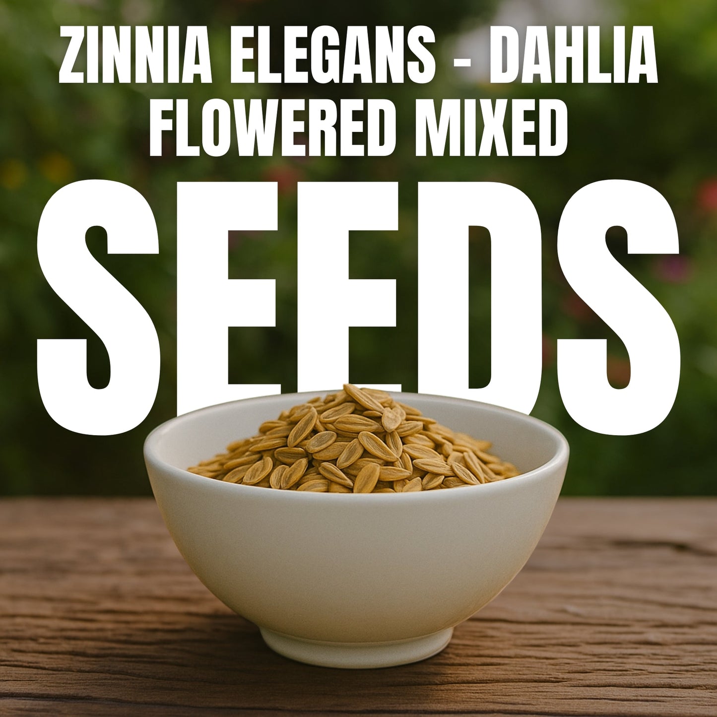 ZINNIA Premium Flower Seeds Packs 🌼 + FREE Plant Growth Booster Supplement