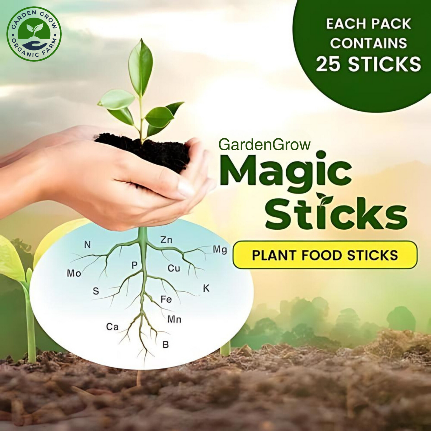 Plant Food Magic Sticks - Organic Indoor Plant Nutrition