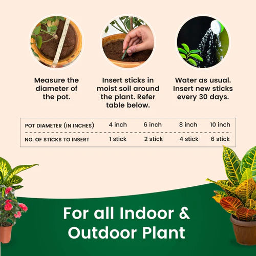 Plant Food Magic Sticks - Organic Indoor Plant Nutrition